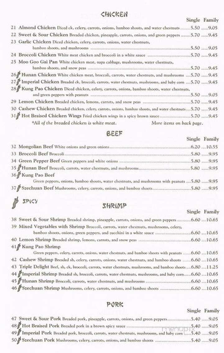 Menu page 2