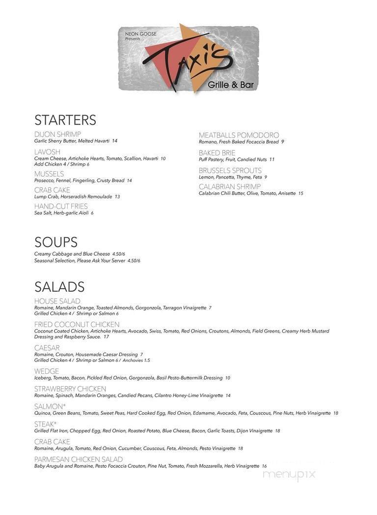 Menu page 1
