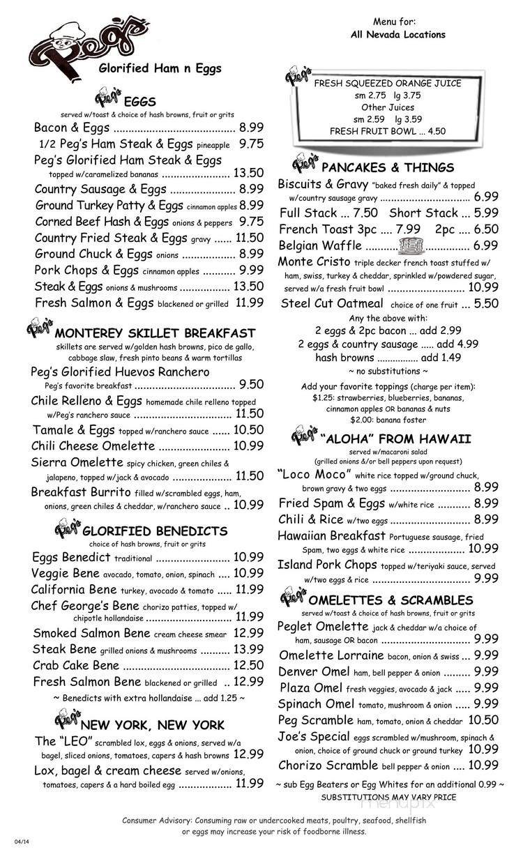 Menu page 1