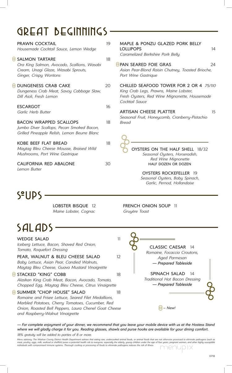 Menu page 1