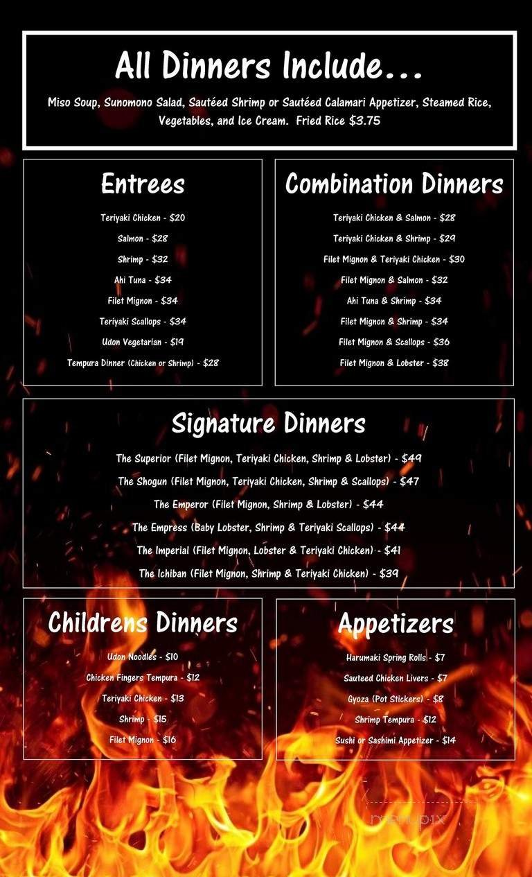 Menu page 1