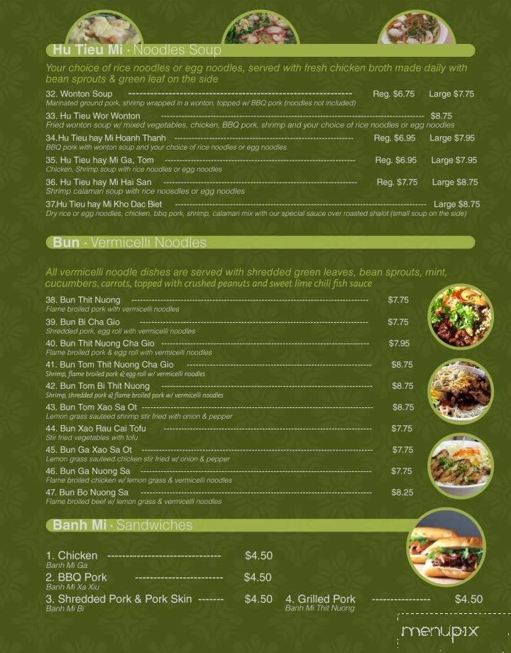 Menu page 2