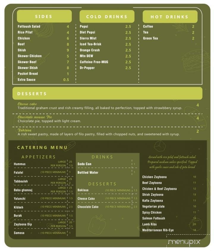 Menu page 6