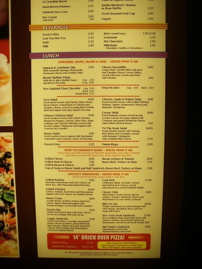 Menu page 2