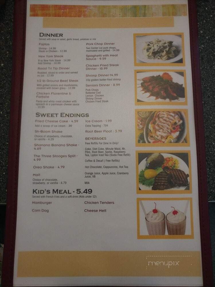 Menu page 1
