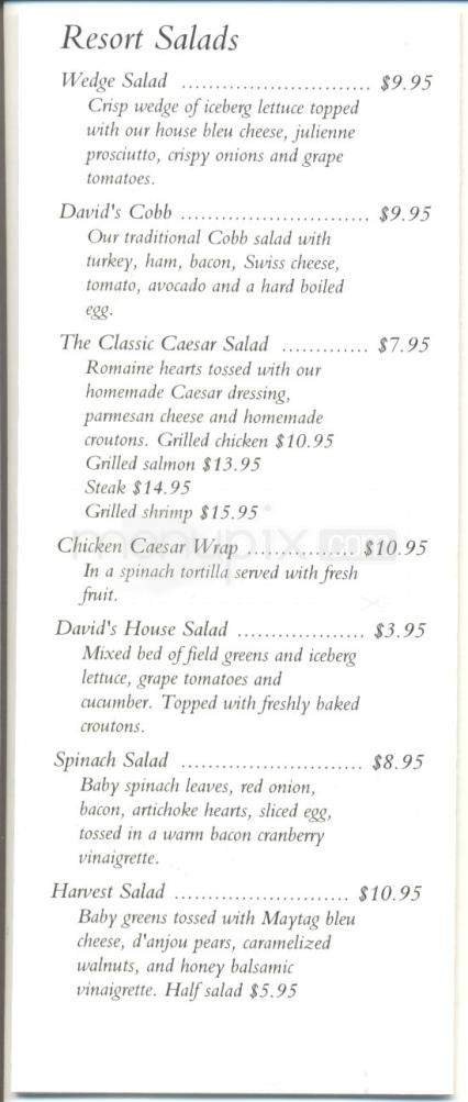Menu page 2