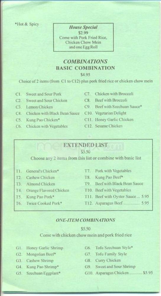 Menu page 2