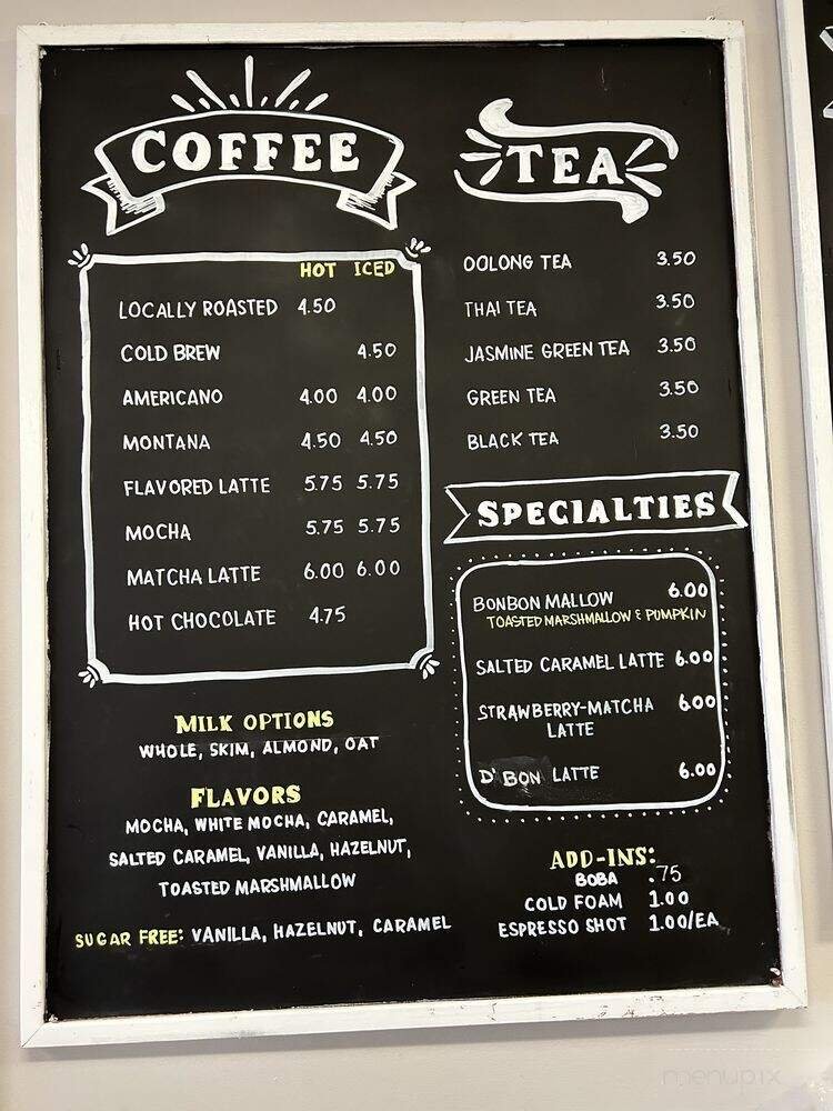 Menu page 1