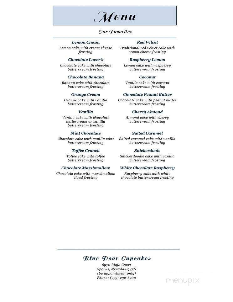 Menu page 1