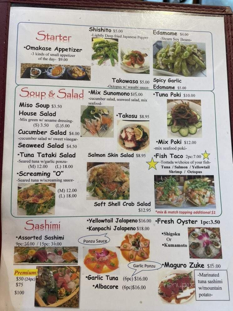 Menu page 2