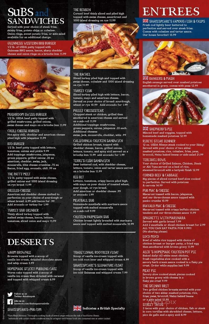 Menu page 2
