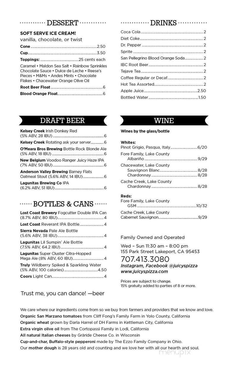 Menu page 2