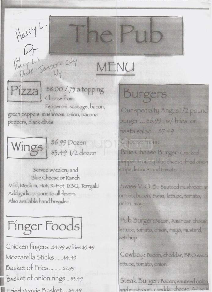 Menu page 1