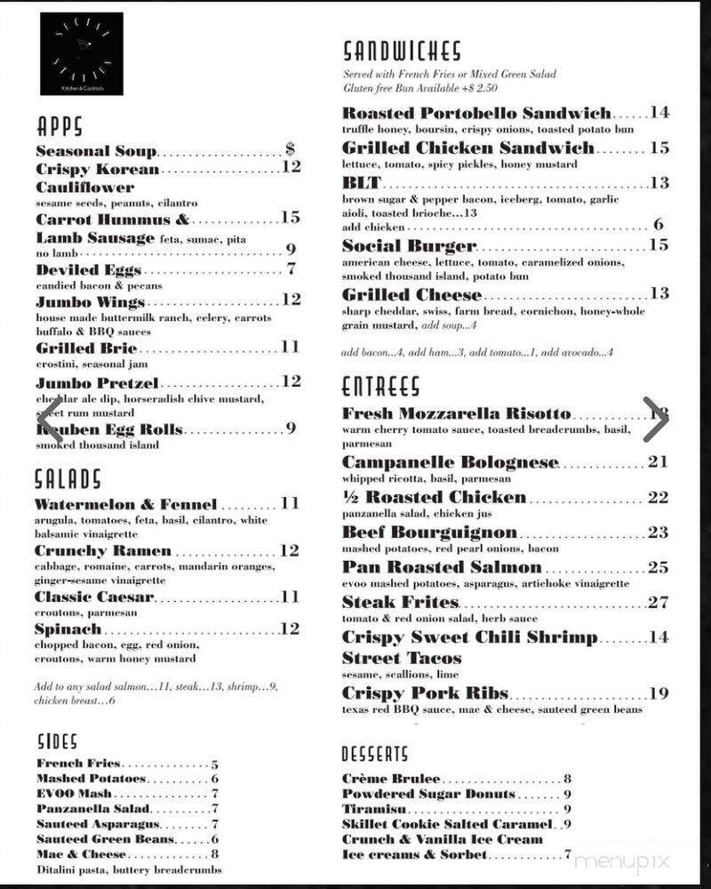Menu page 1