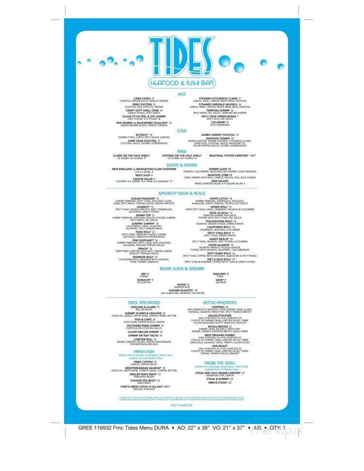 Menu page 1
