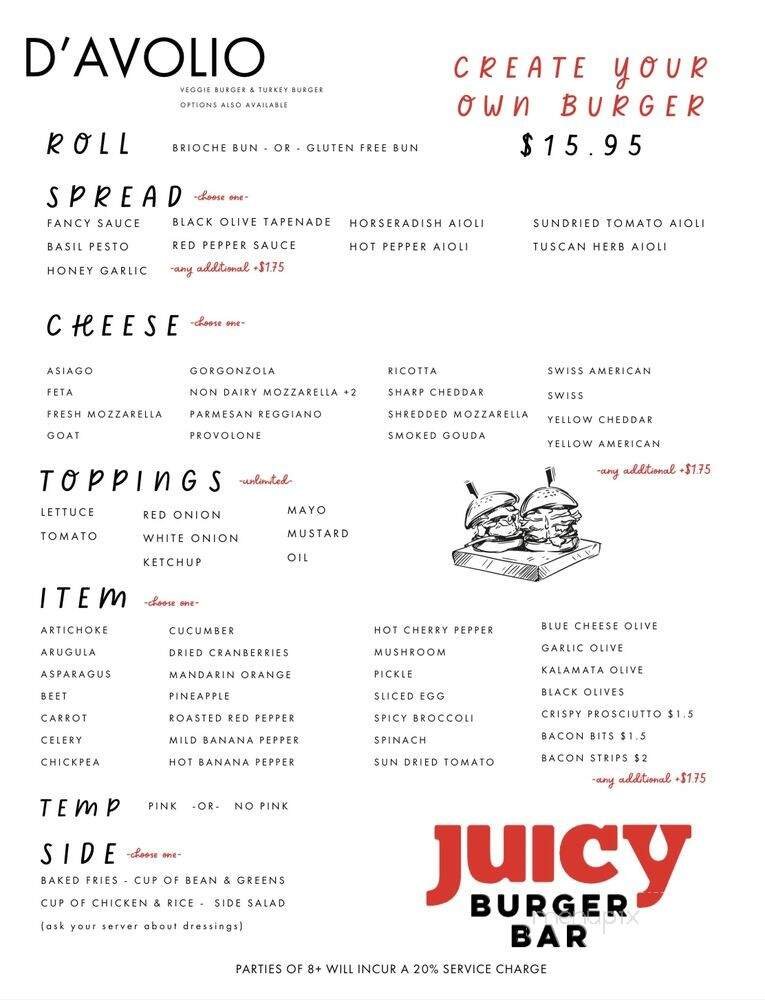 Menu page 1