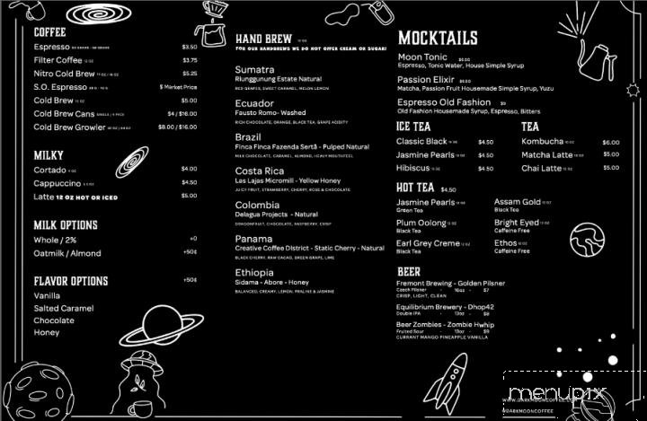 Menu page 1