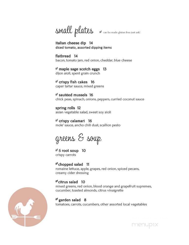 Menu page 1