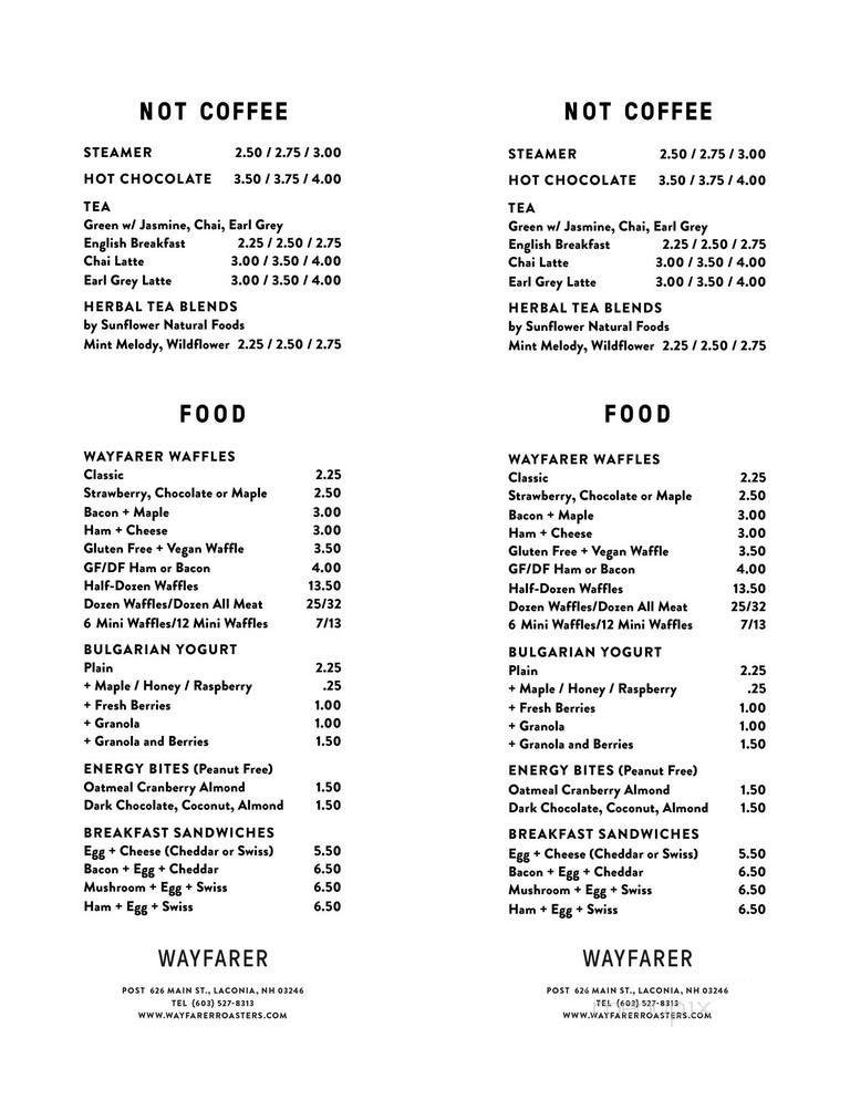 Menu page 2