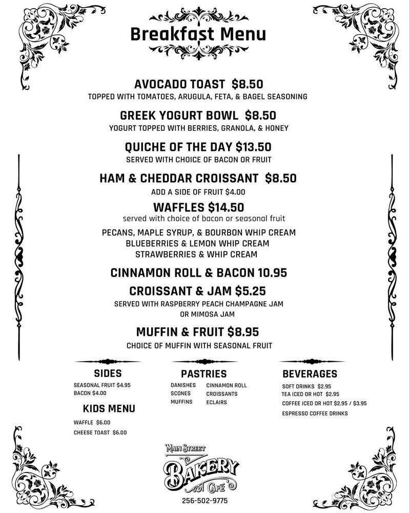 Menu page 1