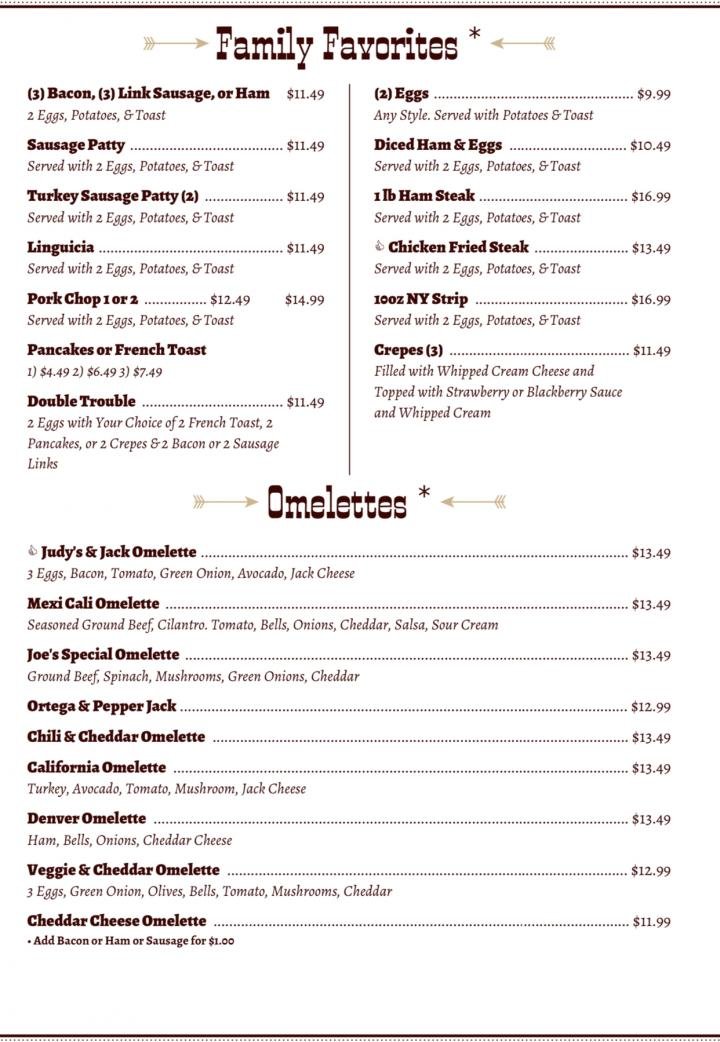 Menu page 1