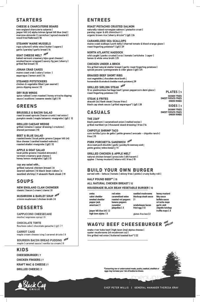 Menu page 1