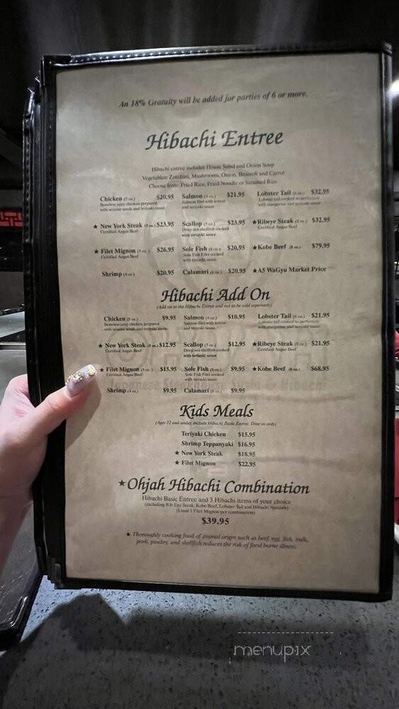 Menu page 1