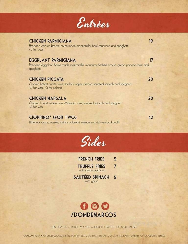 Menu page 2