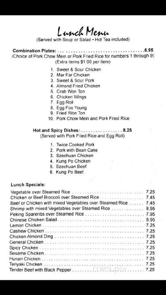 Menu page 2