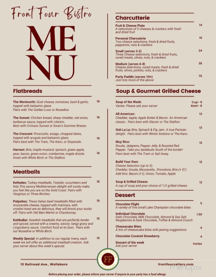 Menu page 1