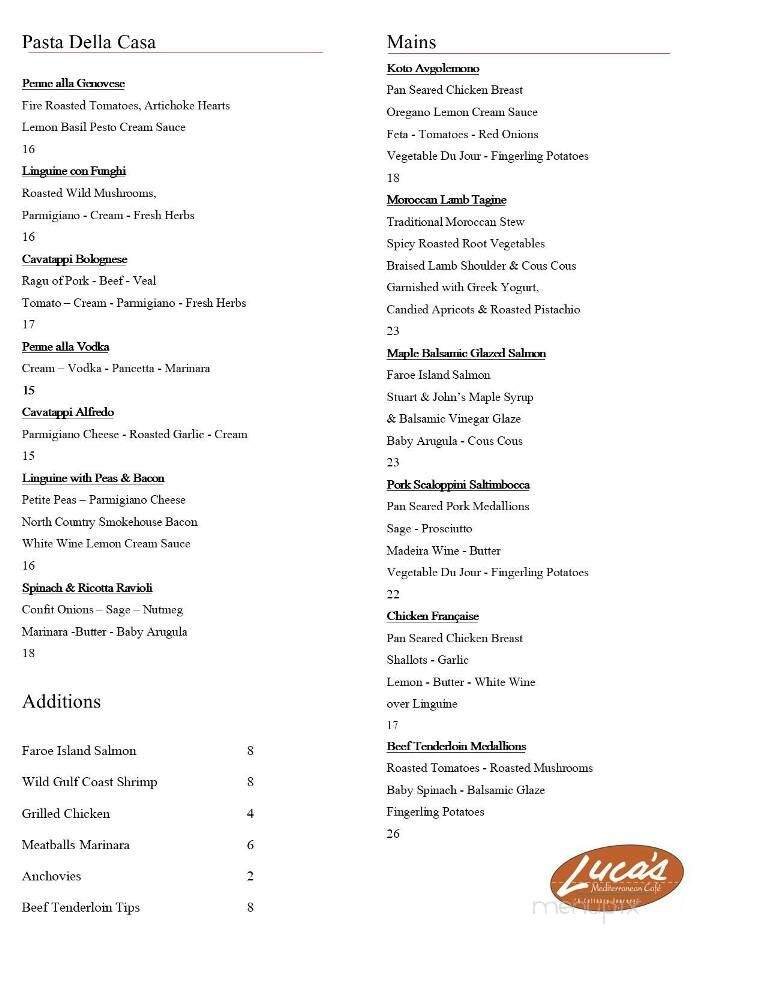 Menu page 2