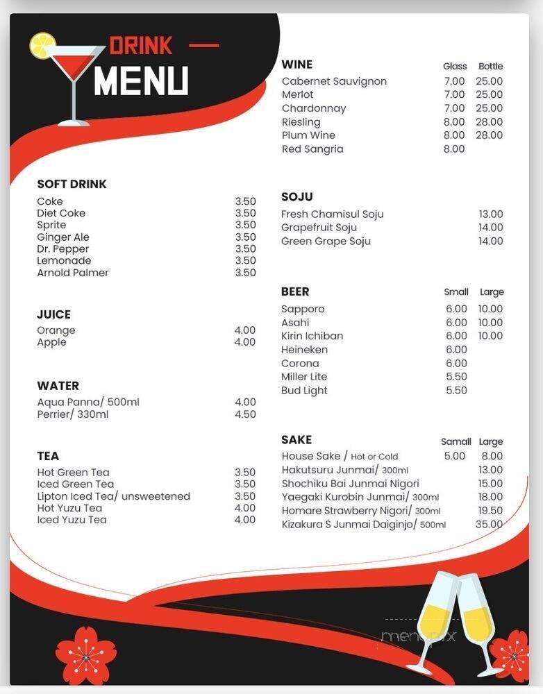 Menu page 1