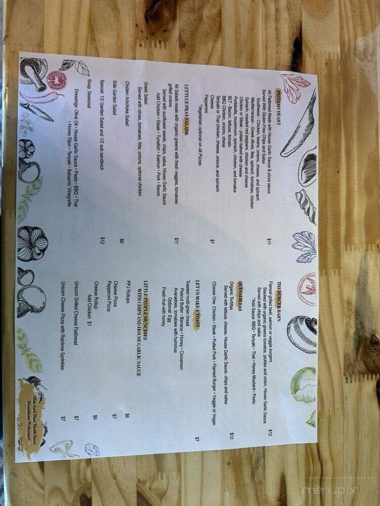 Menu page 1