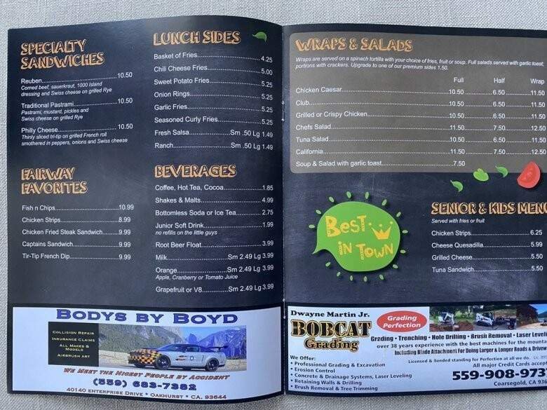 Menu page 1