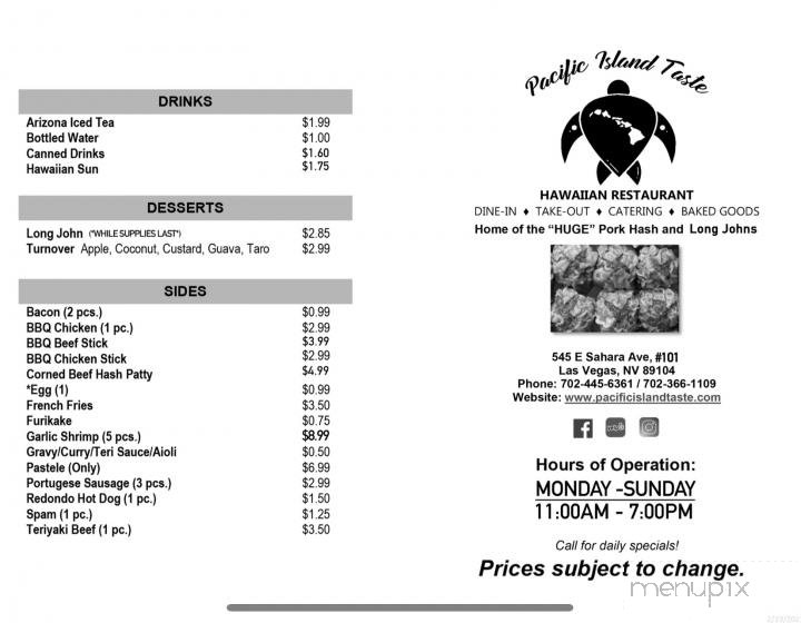 Menu page 2