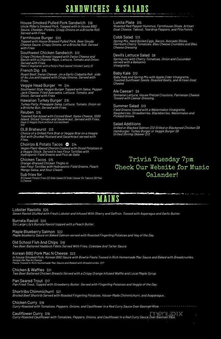 Menu page 1