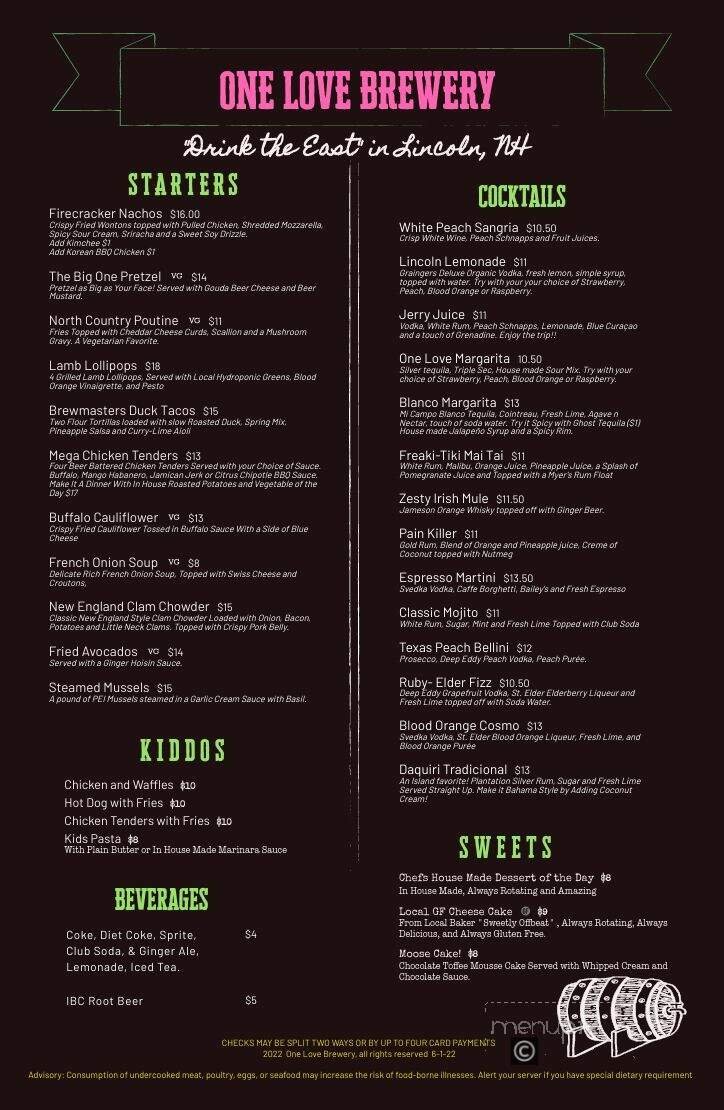 Menu page 2