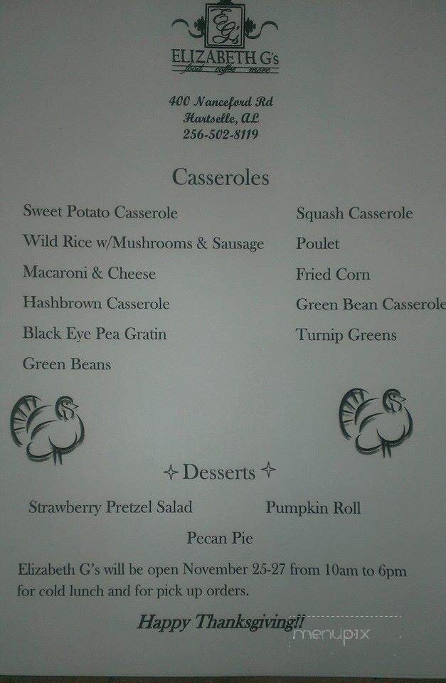 Menu page 2