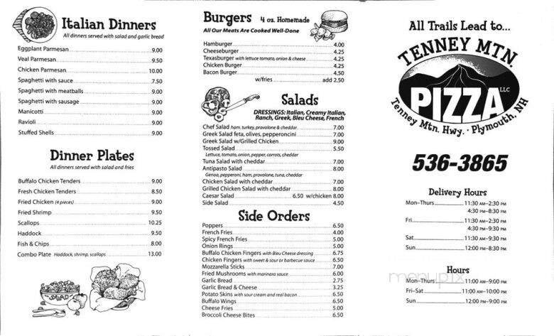 Menu page 1