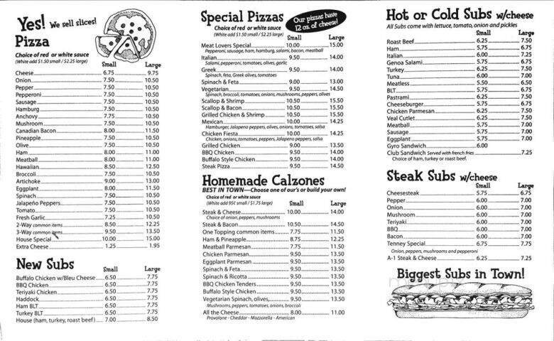 Menu page 2