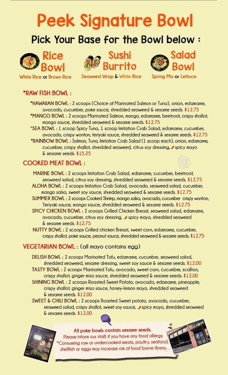 Menu page 1