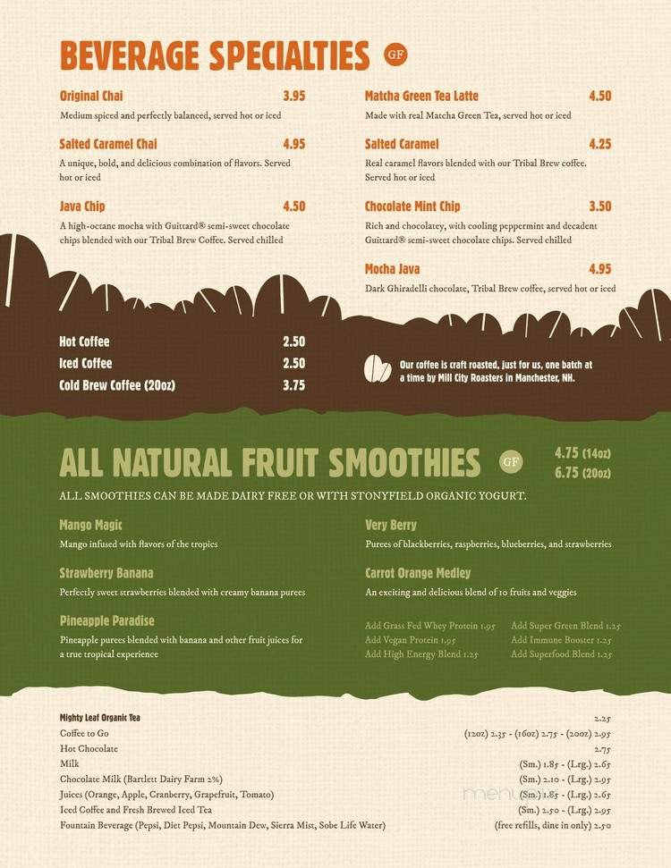 Menu page 1