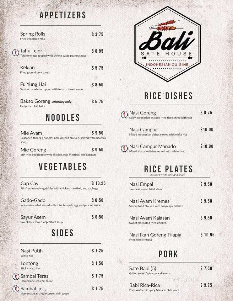 Menu page 1