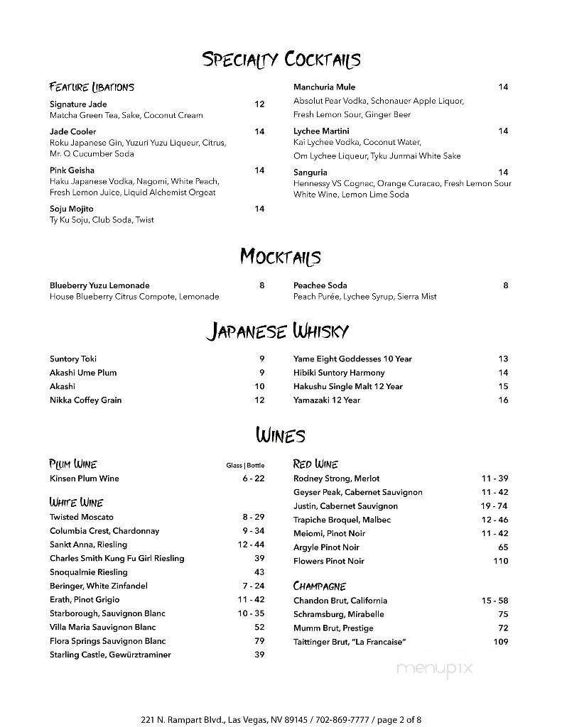 Menu page 2