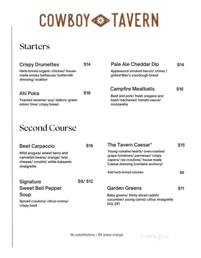 Menu page 2