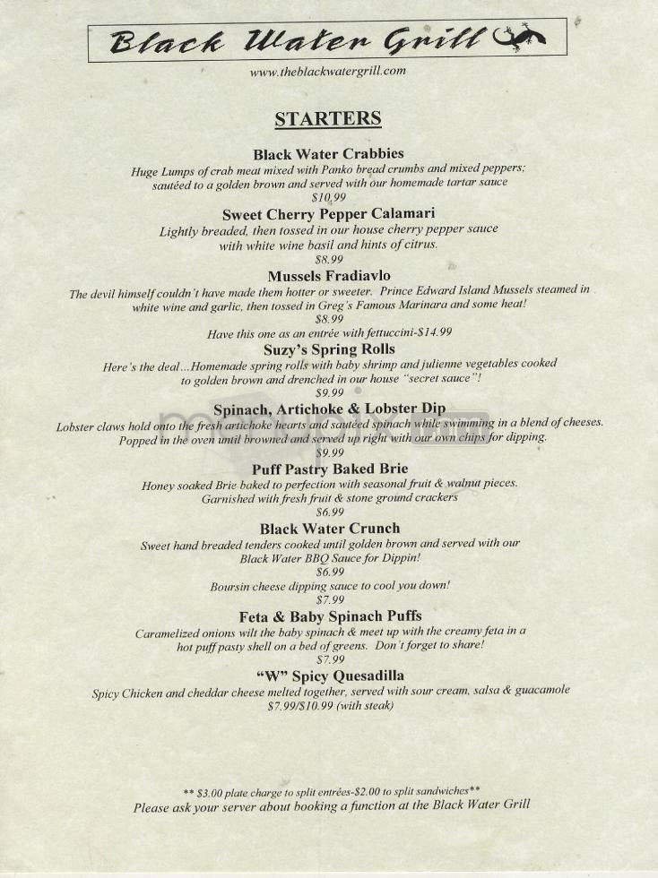Menu page 1