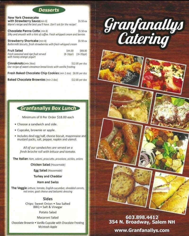 Menu page 1