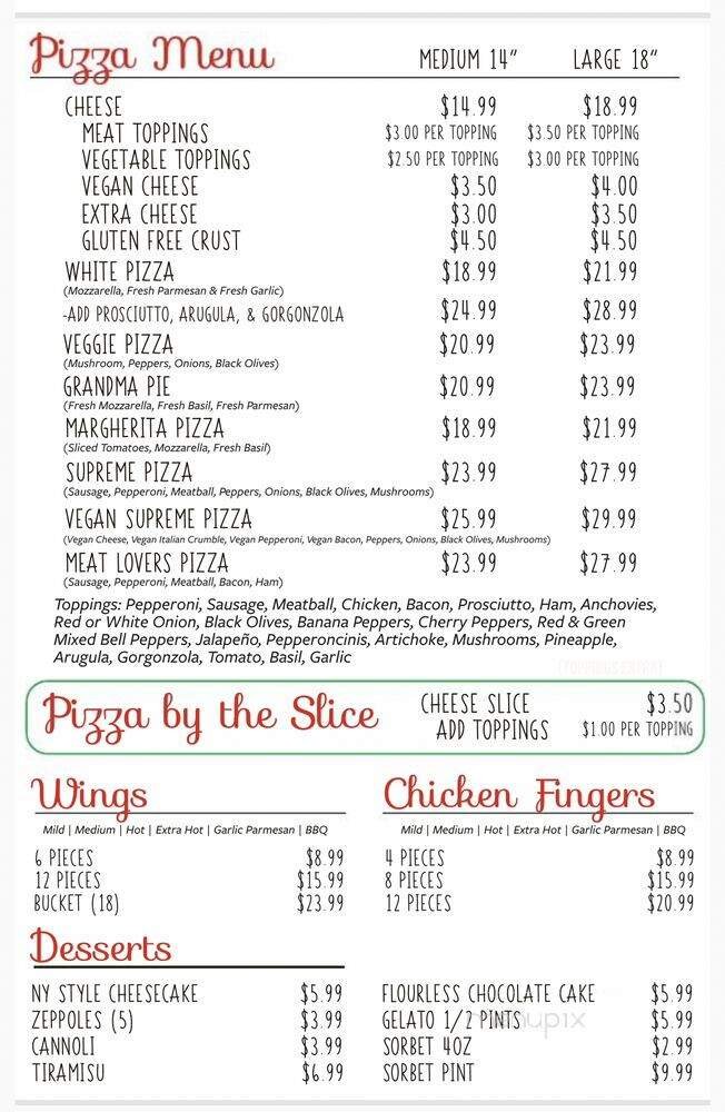 Menu page 1