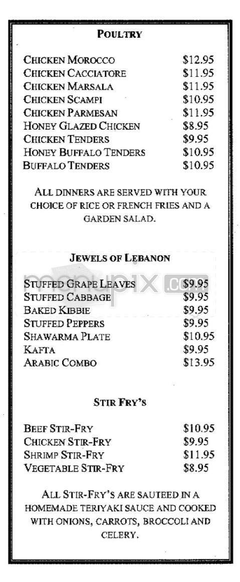 Menu page 1