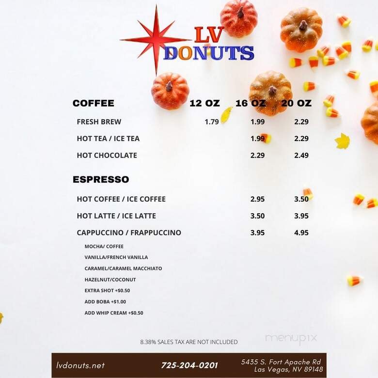 Menu page 1